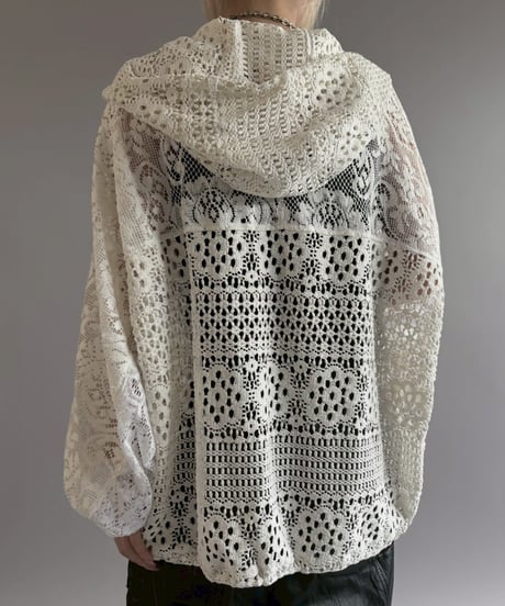 【RE;CIRCLE】RE Crochet  Hooded Blouson / 260709-012