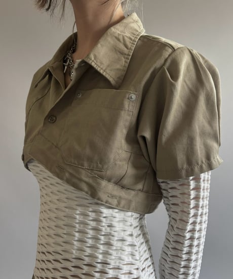 【Chinatsu Aoyama】 RE Makers Shirt Khaki / 260813-021