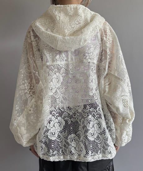 【RE;CIRCLE】RE Lace Hooded Jacket / 260824-015