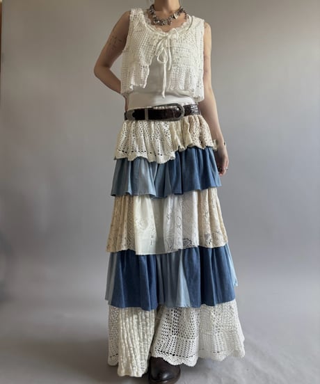 【RE;CIRCLE】  RE Crochet Short vest / 260810-037