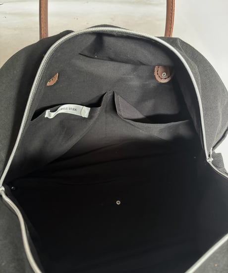 【RE;CIRCLE】 RE French Bedcover Boston Bag Wappen Black /261026-033