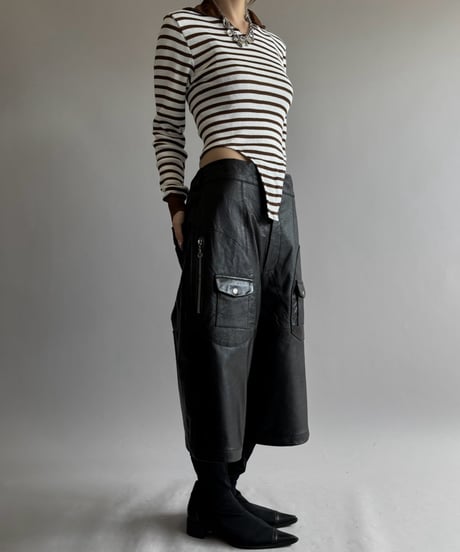 【RE;CIRCLE】 RE Rib Knit Leotard Top /261001-021