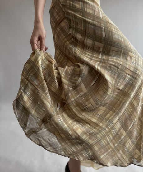 【USED】 Banana Republic Silk Long Skirt / 260725-017
