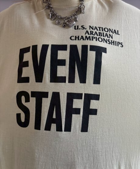 【USED】 Made in USA 80~90's EVENT STAFF T-Shirt/ 260711-019
