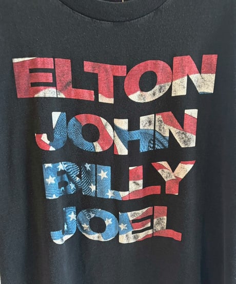 【USED】 90's ELTON JOHN BILLY JOEL T-Shirt/ 260718-019
