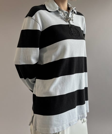 【USED】 90's Polo Ralph Lauren Striped Rugby Shirt / 261003-019