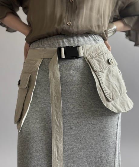 【RE;CIRCLE】  RE Fishing Vest Belt Bag / 260810-004