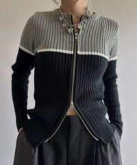 【RE;CIRCLE】 RE Zip-up Knit /261001-024