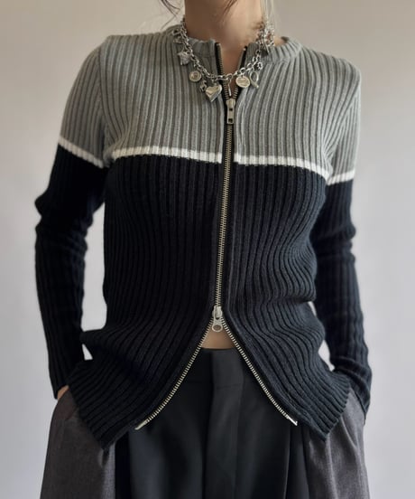 【RE;CIRCLE】 RE Zip-up Knit /261001-024