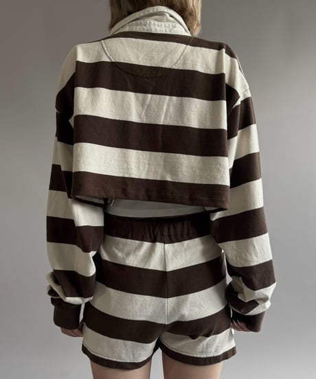 【RE;CIRCLE】 RE Cropped Rugger Shirt Set-Up  /261026-026
