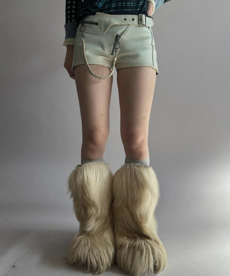 【USED】 Riders Style Leather Short Pants / 261024-010