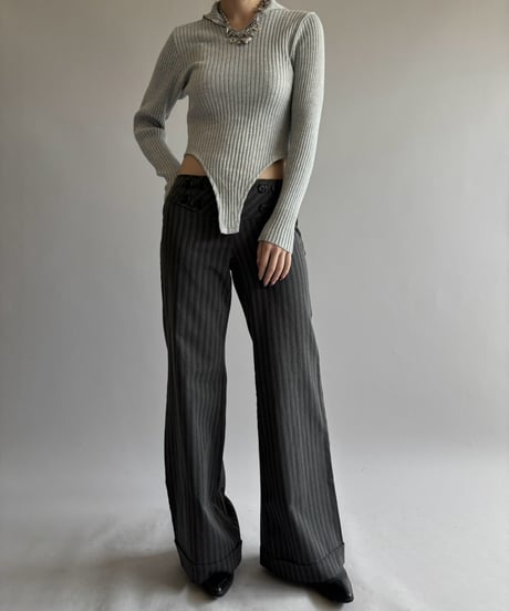 【RE;CIRCLE】 RE Rib Knit Leotard Top /261001-019