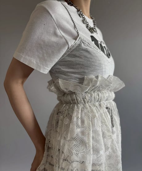 【RE;CIRCLE】RE Crochet Camisole＋Lace One-Piece / 260709-008