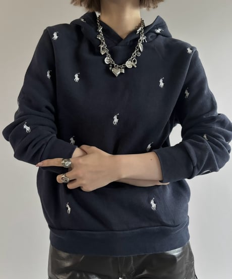 【USED】 Polo Ralph Lauren Embroidery Hoodie / 261003-030