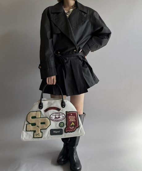 【RE;CIRCLE】 RE Pleated Hem Trench Coat  / 261015-024