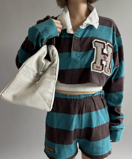【RE;CIRCLE】 RE Cropped Rugger Shirt Set-Up  /261015-002