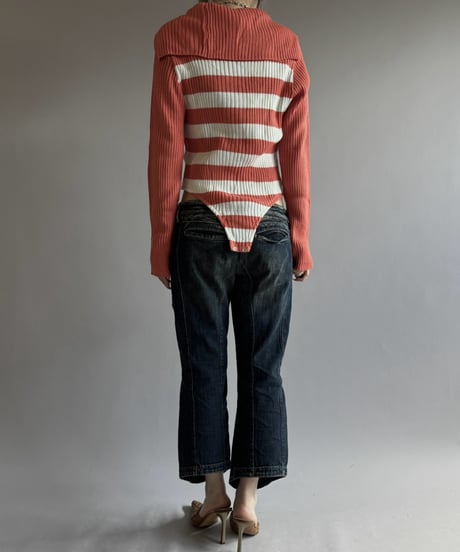 【RE;CIRCLE】 RE Rib Knit Leotard Top /261001-017
