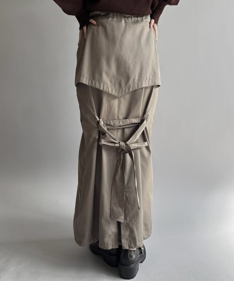 【RE;CIRCLE】 RE Trench Long Skirt  /261015-019