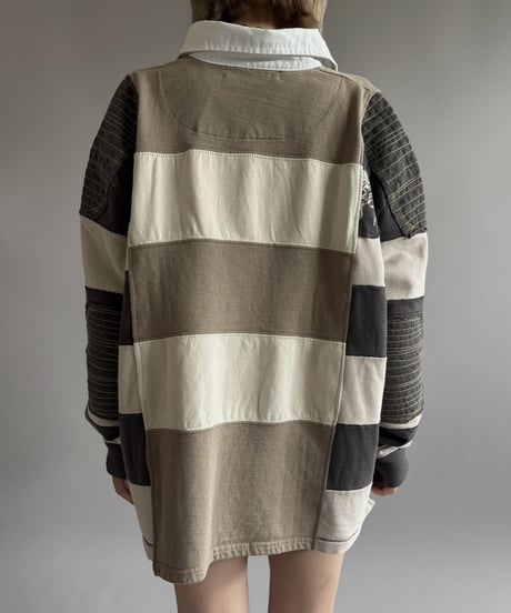 【RE;CIRCLE】 RE Lace-Up Rugger Shirt  /261026-009