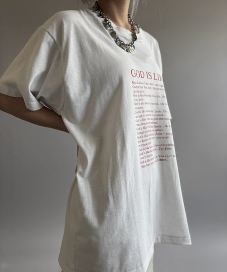 【USED】 Made in USA GOD IS LIKE T-Shirt / 260808-017
