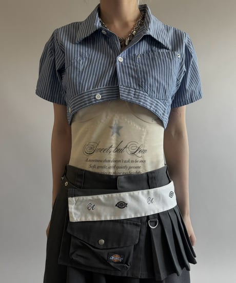 【Chinatsu Aoyama】 RE Makers Shirt Stripe / 260813-030