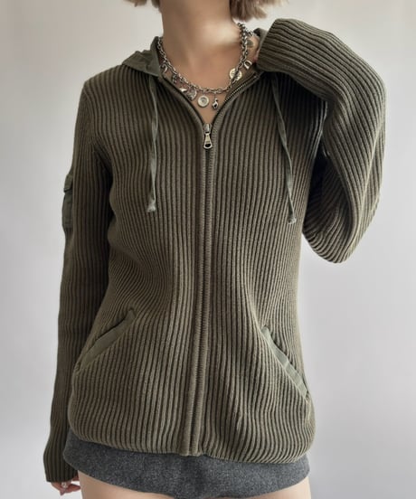 【USED】 Lauren Ralph Lauren Knit Zip Parka / 261017-010