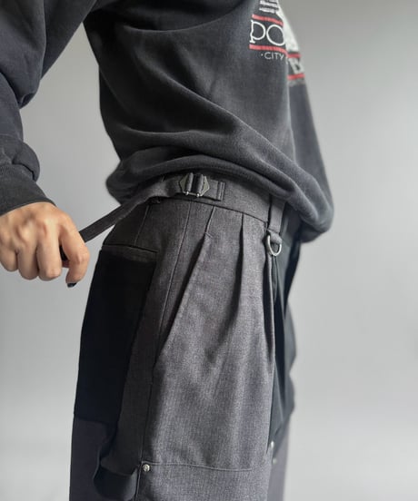 【Chinatsu Aoyama】 Re Suit Double Knee Shorts / 260921-002