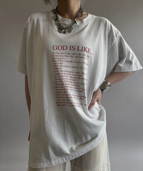 【USED】 Made in USA GOD IS LIKE T-Shirt / 260808-017