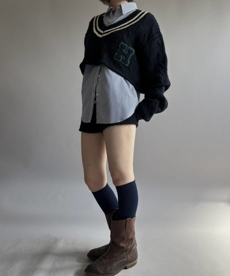 【RE;CIRCLE】 RE Tilden Knit Set-up  /261019-033
