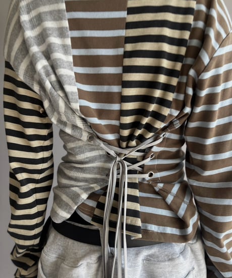 【Chinatsu Aoyama】 Patchwork Border Top  /  2601022-008