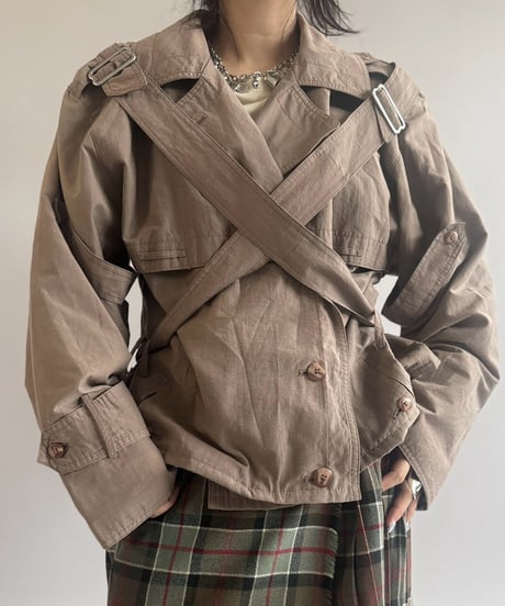 【RE;CIRCLE】 RE Trench Short Coat  / 261019-021
