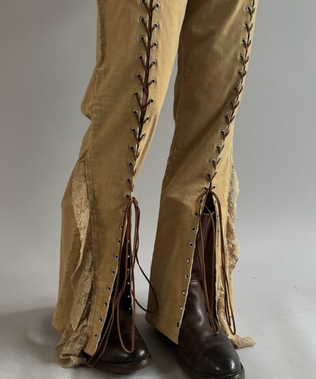 【RE;CIRCLE】 RE Lace-up Cords Pants / 261008-017