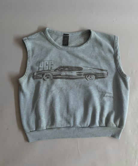 【USED】 80's Classic Car Print N/S Sweat / 261024-012