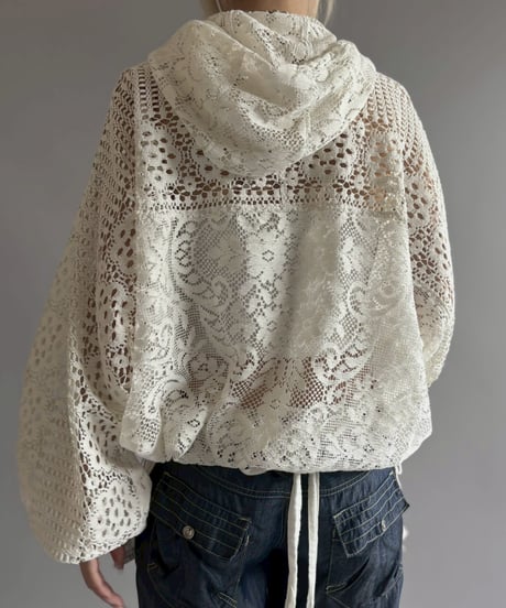 【RE;CIRCLE】RE Crochet  Hooded Blouson / 260709-015
