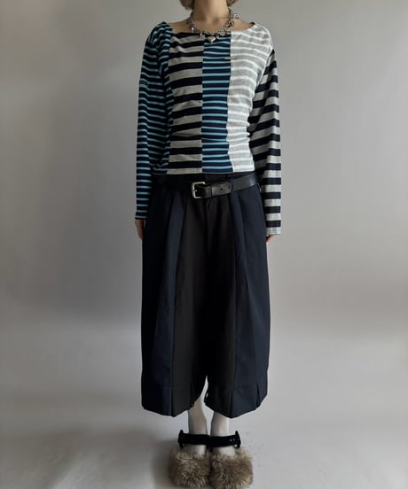 【Chinatsu Aoyama】 Patchwork Border Top  /  2601022-003