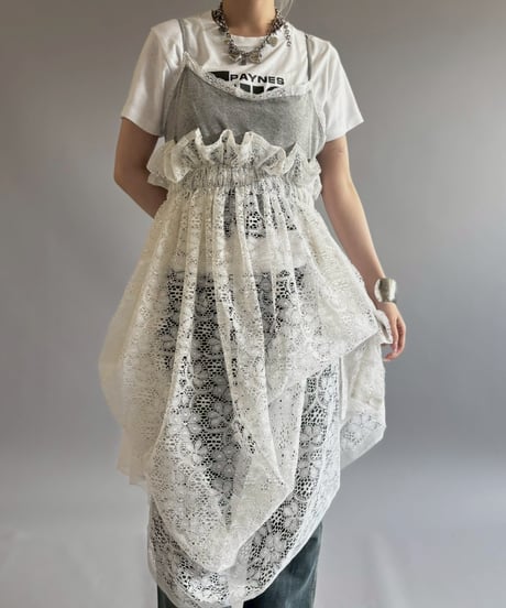 【RE;CIRCLE】RE Crochet Camisole＋Lace One-Piece / 260709-007