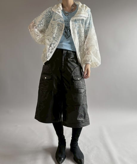 【RE;CIRCLE】RE Crochet  Hooded Blouson / 260709-011