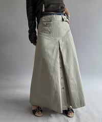 【USED】 Cotton Chino Long Skirt / 260905-023