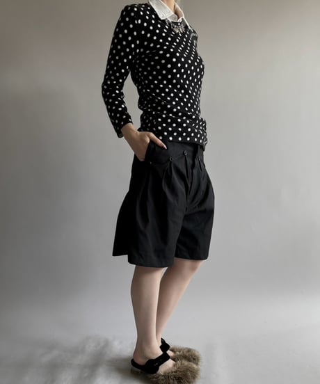 【USED】 Lauren Ralph Lauren Polka Dot Fake Layered Knit / 260926-017