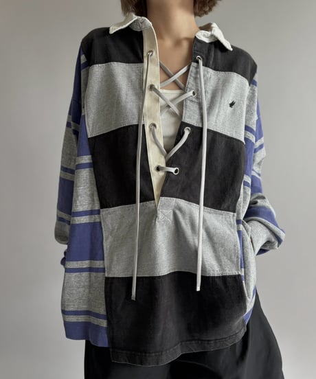 【RE;CIRCLE】 RE Lace-Up Rugger Shirt  /261015-008