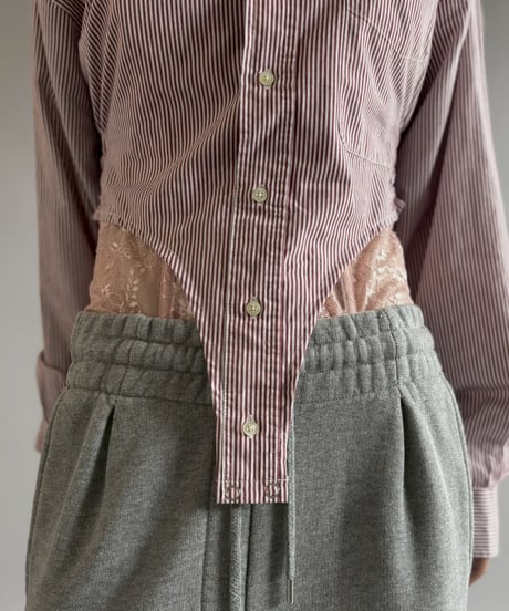 【RE;CIRCLE】RE Leotard Stripe S/S Shirt / 260713-008