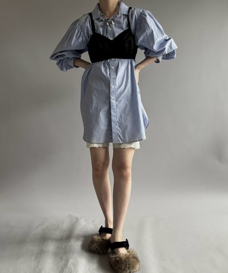 【USED】 Long Gathered Shirt  / 260926-003