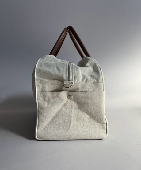 【RE;CIRCLE】 RE French Bedcover Boston Bag Wappen Ivory /261015-040
