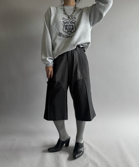 【Chinatsu Aoyama】 Re Suit Double Knee Shorts / 260921-005