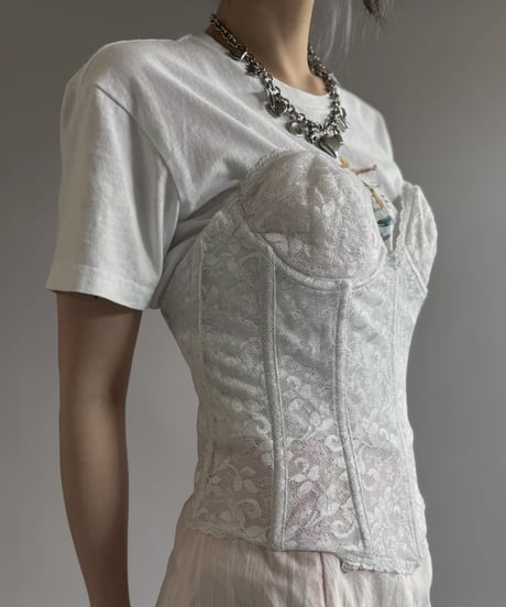 【USED】 Lace Pattern Corset / 260725-008