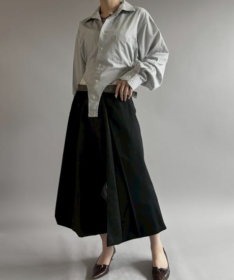 【RE;CIRCLE】RE Leotard Stripe Shirt / 260713-004