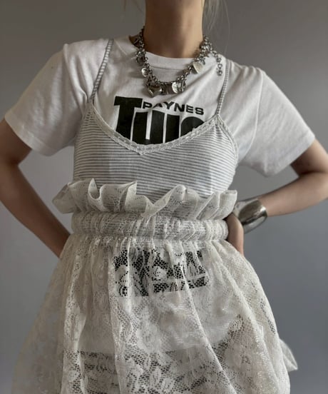 【RE;CIRCLE】RE Crochet Camisole＋Lace One-Piece / 260709-008