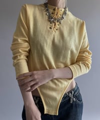 【RE;CIRCLE】 RE Rib Knit Leotard Top /261001-015