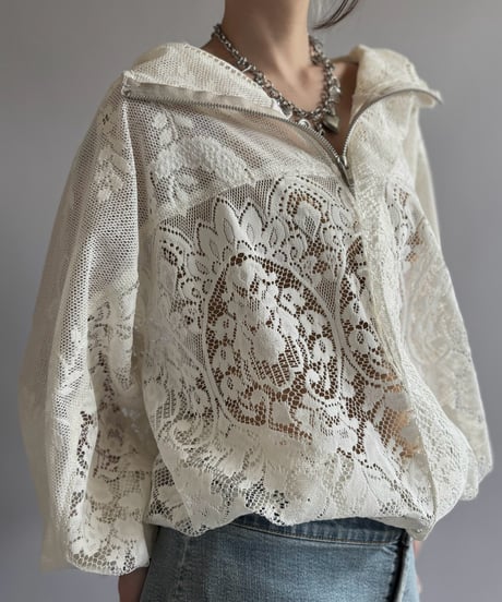 【RE;CIRCLE】RE Lace Hooded Jacket / 260824-009