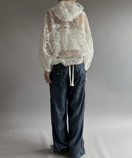 【RE;CIRCLE】RE Crochet  Hooded Blouson / 260709-014